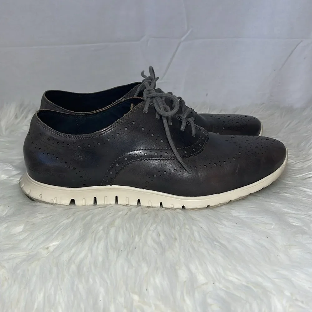 Cole Haan Zerogrand Black Leather Wingtip‎ Oxford Sz 9.5